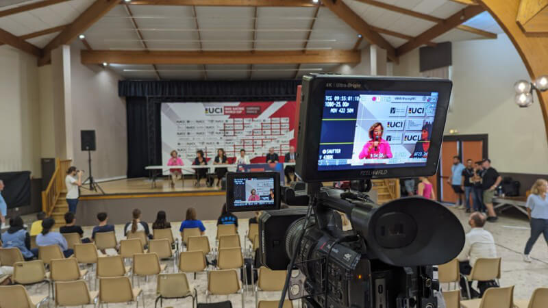 Captation de la conférence de presse UCI 2024